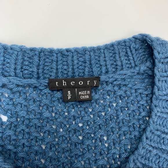 Theory 100% wool waffle texture chunky sweater - Picture 2 of 12